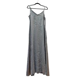 MSK Maxi Dress Shimmery Fairycore Blue Sleeveless Size Medium